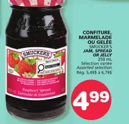 Marches Tradition SMUCKER'S JAM, SPREAD OR JELLY offer