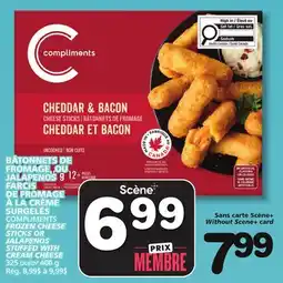 Marches Tradition COMPLIMENTS FROZEN CHEESE STICKS OR JALAPENOS STUFFED WITH CREAM CHEESE offer