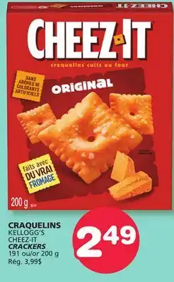 Marches Tradition KELLOGG'S CHEEZ-IT CRACKERS offer