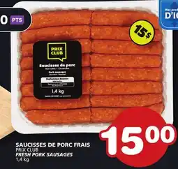 Marches Tradition PRIX CLUB FRESH PORK SAUSAGES offer