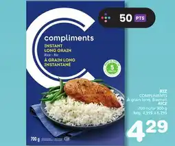 Marches Tradition COMPLIMENTS RICE offer