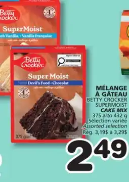 Marches Tradition BETTY CROCKER SUPERMOIST CAKE MIX offer