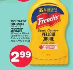 Marches Tradition FRENCH'S PREPARED MUSTARD offer