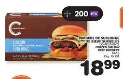 Marches Tradition COMPLIMENTS FROZEN SIRLOIN BEEF BURGERS offer