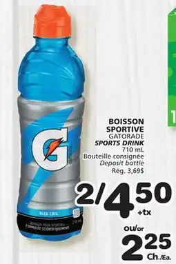 Marches Tradition GATORADE SPORTS DRINK offer