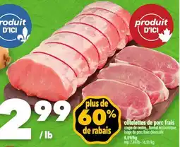 Marche Ami côtelettes de porc frais offer