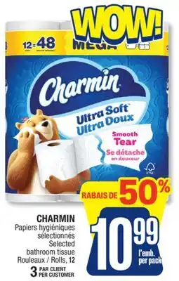 Jean Coutu CHARMIN Selected bathroom tissue offer
