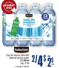Jean Coutu Natural spring water offer