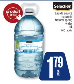 Jean Coutu SELECTION Natural spring water offer