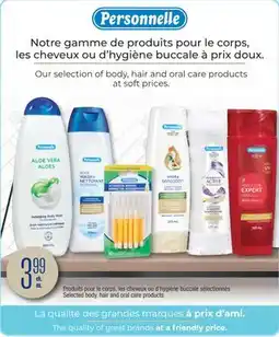 Jean Coutu body, hair and oral care products offer