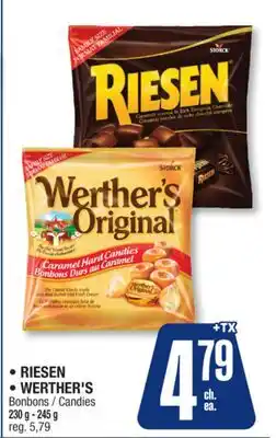 Jean Coutu RIESEN, WERTHER'S Candies offer