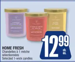 Jean Coutu HOME FRESH Selected 1-wick candles offer