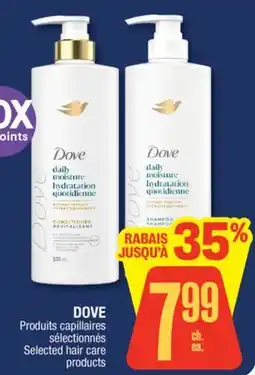 Jean Coutu DOVE Selected hair care products offer