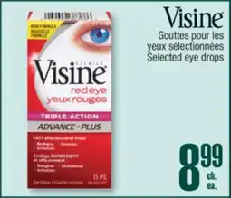 Jean Coutu VISINE Selected eye drops offer