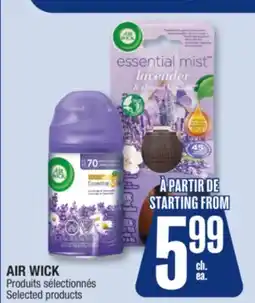 Jean Coutu AIR WICK Selected products offer