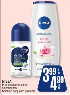 Jean Coutu NIVEA Selected body care products offer