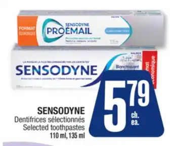 Jean Coutu SENSODYNE Selected toothpastes offer
