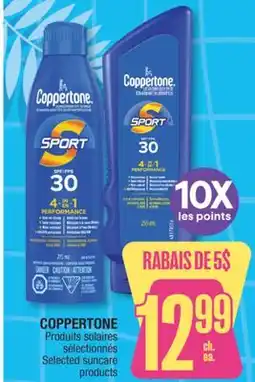 Jean Coutu COPPERTONE Selected suncare products offer