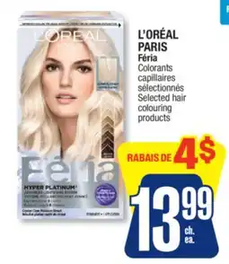 Jean Coutu L'OREAL PARIS Selected hair colouring products offer