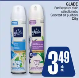 Jean Coutu GLADE Selected air purifiers offer