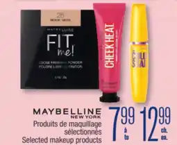 Jean Coutu MAYBELLINE NEW YORK Selected makeup products offer
