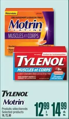 Jean Coutu TYLENOL, MOTRIN Selected Products offer