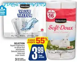 Jean Coutu SELECTION Selected bathroom tissue and paper towels offer