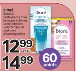 Brunet BIORÉ Bandes nettoyantes pour le visage et le nez sélectionnées offer