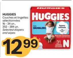 Brunet HUGGIES Couches et lingettes sélectionnées offer