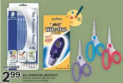 Brunet BIC, STAEDTLER, WESTCOTT Articles scolaires sélectionnés offer