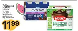 Brunet BOOST, PERSONNELLE NUTRIUM Substituts de repas sélectionnés offer