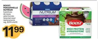 Brunet BOOST, PERSONNELLE NUTRIUM Substituts de repas sélectionnés offer