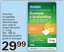 Brunet Personnelle Gommes ou pastilles de nicotine sélectionnées pour aider à cesser de fumer offer