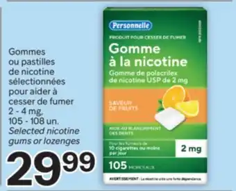 Brunet Personnelle Gommes ou pastilles de nicotine sélectionnées pour aider à cesser de fumer offer