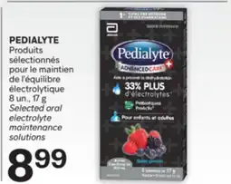 Brunet PEDIALYTE Produits sélectionnés pour le maintien de l'équilibre électrolytique offer
