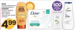 Brunet DOVE Produits sélectionnés, GARNIER Produits coiffants sélectionnés offer