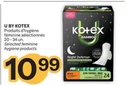 Brunet U BY KOTEX Produits d'hygiène féminine sélectionnés offer