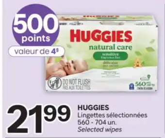 Brunet HUGGIES Lingettes sélectionnées offer