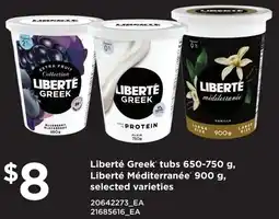 Real Canadian Superstore Liberté Greek tubs, Liberté Méditerranée offer