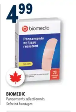 Familiprix BIOMEDIC, Selected bandages offer