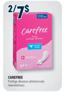 Familiprix Carefree Thong Panty Liners with Wings Unscented 49un offer