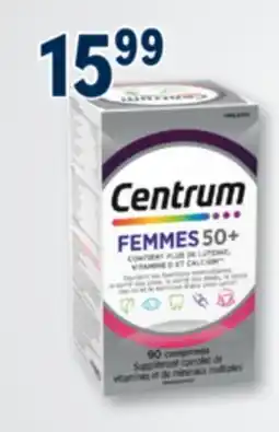 Familiprix Centrum Women 50+ complete multivitamin and multimineral supplement tablets 90un offer