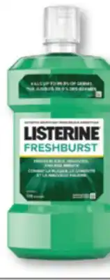Familiprix Listerine fresh burst antiseptic mouthwash offer