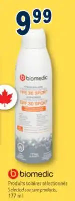 Familiprix Biomedic continous spray sunscreen SPF30 sport offer