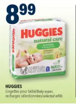 Familiprix Huggies Natural Care sensitive skin & fragrance free baby wipes 3x56un offer