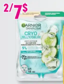 Familiprix Garnier SkinActive Cryo anti-fatigue jelly face mask for tired skin offer