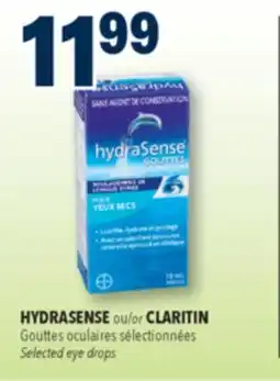 Familiprix HYDRASENSE Selected eye drops offer