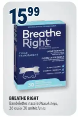 Familiprix Breathe Right nasal strips large clear offer