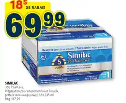 Familiprix Similac 360 Total Care milk-based iron-fortified infant formula Step 1 offer