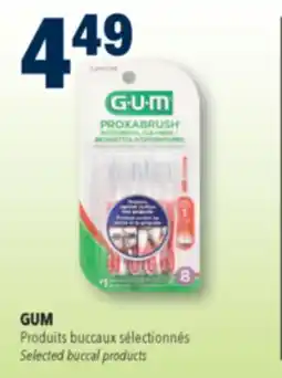 Familiprix GUM, Selected buccal products offer